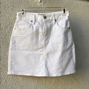 Banana Republic White Mini Pencil Skirt